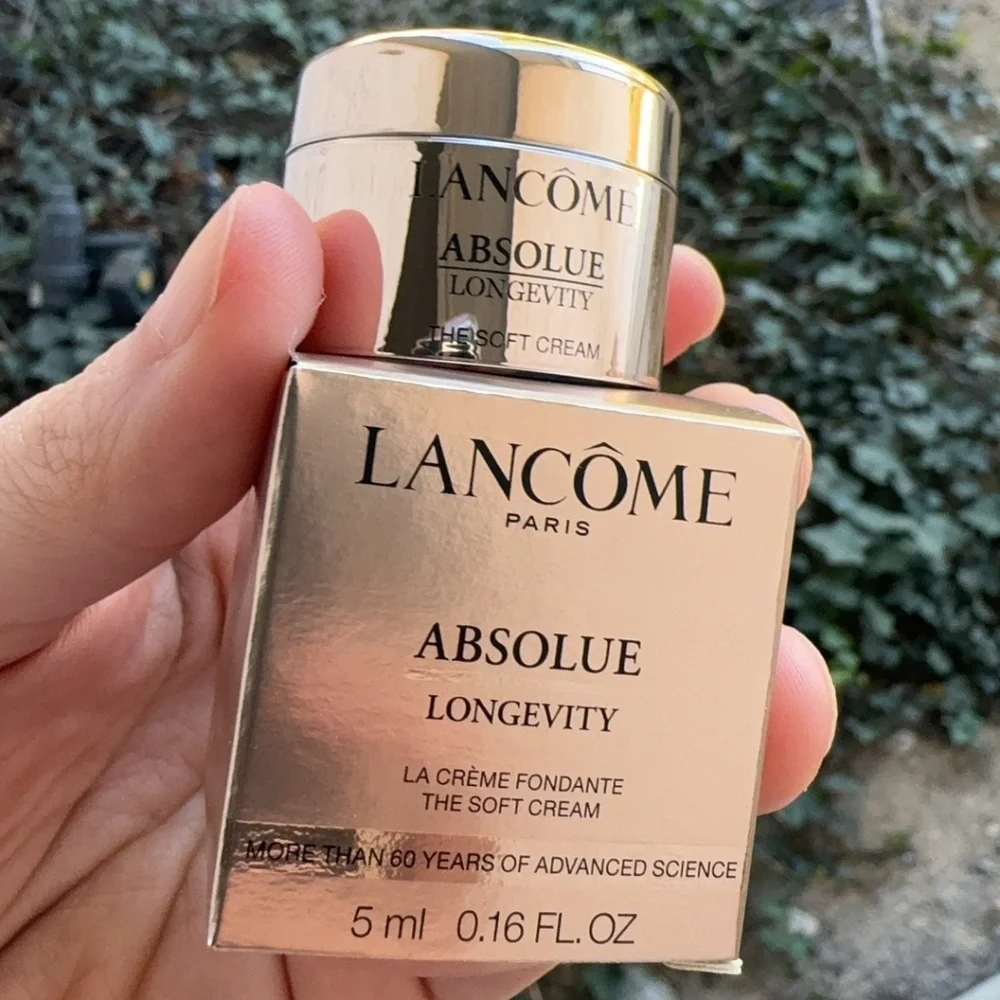 4X NEW!Lancome Absolue longevity soft cream sample 0.16oz(5ml)*4